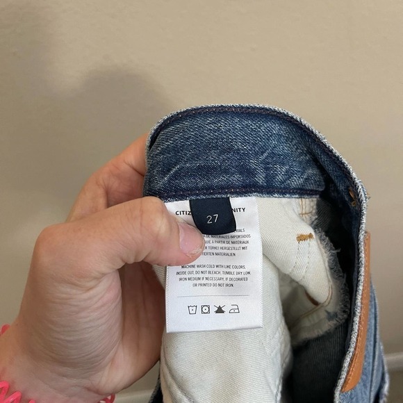 Citizens of Humanity Emerson Distressed Slim Boyfriend Denim Jeans Roadtrip 27 - Picture 15 of 16